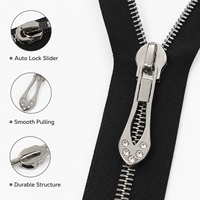 Meetee ZT954 5 #   Cremallera Decorativa de Nylon Colorida para Ropa, Bolsos, Prendas, Maletas, Costura y Accesorios de Manualidades DIY