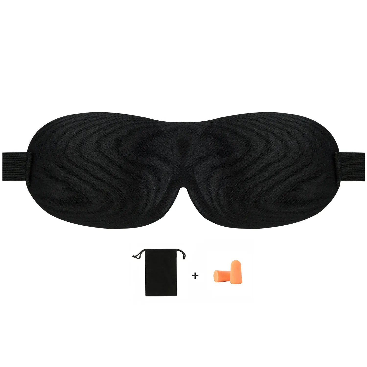 Personalizável Sombreamento 3D Eye Patch Tampões E Sacos De Veludo Marca Privada 3D Dormir Eyemask Venda