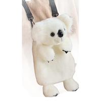 Sac à dos en peluche mignon motif animaux de dessin animé (tigre, éléphant, panda) – Sac d'école pour enfants, sac à bandoulière pour téléphone, rembourrage en coton PP