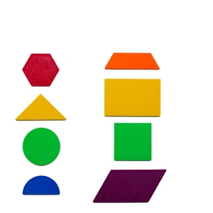 Геометрическая игрушка танграма геометрические формы красочные предметы пластиковый узор Обучающие математические манипулятивы Монтессори - Product Image 2