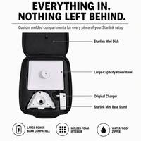 Étui de transport rigide pour Starlink Mini + Station d'alimentation 245,7 Wh, batterie portable 76800 mAh, protection IP65, solaire