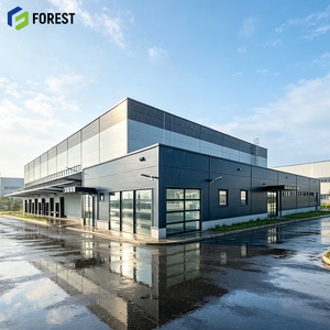 Entrepôt commercial modulaire en acier galvanisé haute capacité, structure préfabriquée, installation de stockage robuste, dépôt - Product Image 1