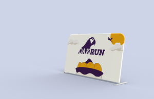 Housses de barrières de contrôle de foule réutilisables personnalisées avec impression couleur intégrale, signalétique en tissu pour événements sportifs et courses - Product Image 3