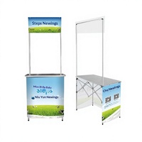 Stand d'exposition promotionnel pliable en alliage d'aluminium, table de marketing au sol, bureau d'inscription publicitaire, stand de marché
