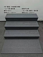 Profilé de marche extérieur antidérapant avec marche et rebord 1200x300mm, rainuré (taille sur mesure) - Fournisseur Foshan