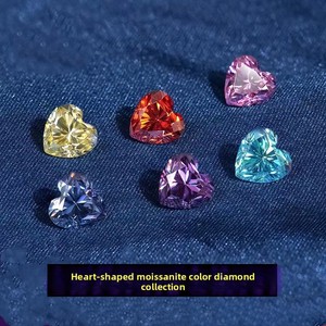 <span class=keywords><strong>Pietra</strong></span> di Moissanite di Grandi Dimensioni con Forma a Cuore di Alta Qualità - Product Image 5