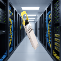 Transceiver YYGL 1.6T OSFP DR8 1600G 8x200G PAM4 MPO 500m untuk DCI Hyperscale & Cluster AI Serat Optik Single-mode