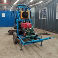 Mini-foreuse hydraulique diesel sur chenilles 25 CV pour puits d'eau en Chine