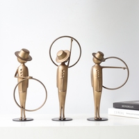 Evelyn, petite sculpture abstraite moderne en fonte, ornement pour vitrine d'hôtel, décoration de mobilier, échantillon de pièce, articles métalliques