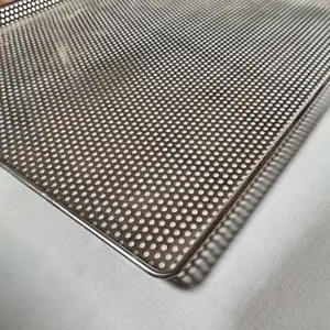 ステンレス鋼織り乾燥メッシュトレイパンチングベーキングトレイ