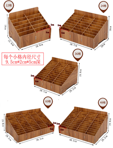Kotak Penyimpanan Desktop Tempat Telepon Kayu untuk Sekolah/Kantor, <span class=keywords><strong>Organizer</strong></span> Manajemen Perbaikan Telepon, Alat Penyimpanan 12 Grid (24/36/48/60) - Product Image 6