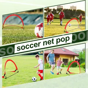 Çocuklar için ucuz fiyat Pop Up futbol gol, futbol Net taşınabilir futbol gol, arka bahçesinde için katlanabilir futbol gol