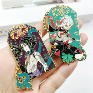 Металлические значки, Настраиваемые Позолоченные аниме, жесткие эмалированные значки, значки для сувениров - Product Image 1