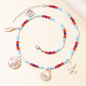 Collar Bohemio con Cuentas de Conchas Marinas, Colgante de Concha Colorido, Cadena para Clavícula, Accesorio de Moda para Fiestas - Product Image 3