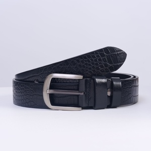 Cinturón Retro Antiguo para Hombre con Hebilla, Cinturón Casual de Moda, Cinturón Simple de Cuero Vacuno Texturizado, Complemento Personalizado para Pantalones - Product Image 4