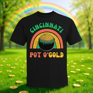Camiseta Cincinnati Pot O'Gold para el Día de San Patricio, diseño retro - Product Image 3