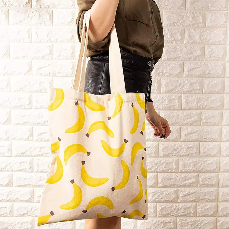 Custom Retails Environmental Protection Reusable Fashion Casual Shoulder Cotton Canvas Shopping Tote Bag