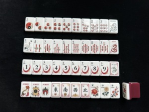 <span class=keywords><strong>Set</strong></span> Mahjong Americano Pronto per la Spedizione, Design Portatile da Viaggio, Supporti e Tessere Mahjong, Gioco Ideale per il Tempo Libero, Regalo per Donne Anziane - Product Image 1