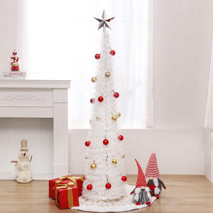 Pop up Tinsel Star Slim Decoraciones artificiales Mini Ball Party Árbol de Navidad plegable - Product Image 2