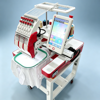Machine à broder à tête unique de haute précision pour la production de broderies sur casquettes, serviettes, sacs et textiles