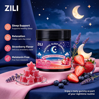 Permen Kunyah Penunjang Tidur Alami Private Label dengan L-Theanine Chamomile untuk Relaksasi Tenang dan Tidur Nyenyak Rasa Stroberi MOQ 50
