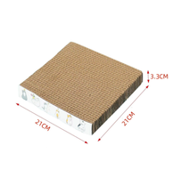 Planche à gratter simple et écologique pour chat, boule à gratter en bois, poly-sac emballé à l'intérieur, jouet parfait pour chats.