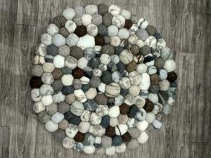 Alfombra rectangular de fieltro de lana anudada a mano hecha a mano con diseño tibetano Color personalizado - Product Image 3