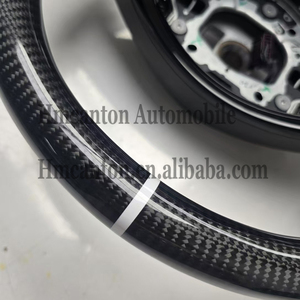 Produit neuf, précision optimale, fibre de carbone, suède pour volant Mercedes Benz W177 W213 W204 W205 W211 C257 AMG - Product Image 2
