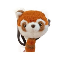 Peluche mignonne de raton laveur avec queue extensible et rembourrage en coton PP, sac bandoulière, cadeau d'anniversaire idéal pour les amis