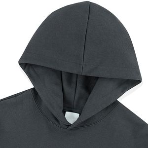 Raw Cut Hem Pullover French Terry Cotton Hoodies Hombres Alta calidad en blanco 450 Gsm Hoodie Personalizar Logo - Product Image 3