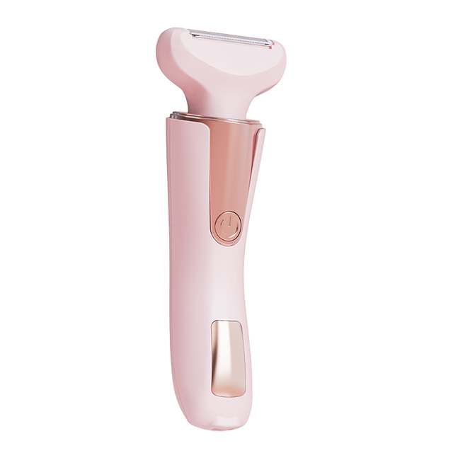 Pain-Free Wet/Dry Rechargeable Battery-Powered Rotating Disc Electric Shaver for Women's Facial/Body/Bikini Hair Care Car/RV Use