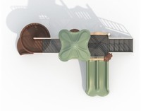 Ensemble de jeux d'extérieur pour enfants style forêt, combinaison toboggan en spirale et toboggan droit pour parc sportif et usage domestique, en matériau LLDPE