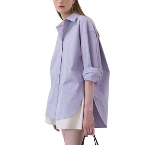 <span class=keywords><strong>Camicia</strong></span> e camicette da <span class=keywords><strong>donna</strong></span> di cotone di moda MANNI <span class=keywords><strong>camicia</strong></span> e camicette di cotone maniche lunghe su taglie nere - Product Image 2