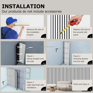 米国倉庫2 * 8ft木製スラットペットアコースティックパネル壁装飾防音パネル防音パネル - Product Image 6