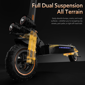 Scooter Eléctrico de Doble Motor, 1200W, 48V, 31 Millas de Autonomía, Capacidad de 120 kg, Plegable, Aluminio, Suspensión, Frenos de Disco, A16, Scooter de Dos Ruedas - Product Image 4