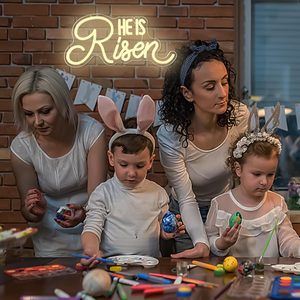 È risorto insegna al Neon Easter insegne per decorazioni murali Jesus luci Custom Neon Led - Product Image 6