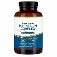 Magnesium Complex 2000mg Tablet Vegan 4 1.400mg Suplemen Makanan Fungsional Otot Elemental Buatan Cina untuk Pria Wanita Harga Pabrik