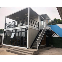 Maison conteneur détachable professionnelle préfabriquée de 20 pieds entièrement meublée maison conteneur sur le chantier bureau maison conteneur prête à l'emploi