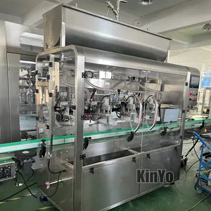 4 Nozzle Higher Viscosity Automatic Continuous Lobe Pump Filler Oil Honey Filling Machine