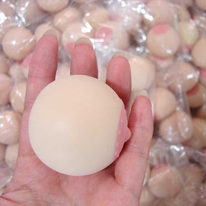 Pelota Antiestrés con Forma de Seno, Juguete Sensorial de Plástico Resistente para Niños y Adultos, Pelota con Efecto de Rebote Lento - Product Image 4