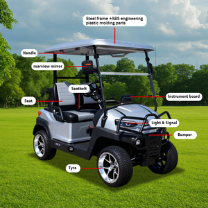 Voiturette de golf électrique tout-terrain 2 places avec batterie au lithium, <span class=keywords><strong>prix</strong></span> d'usine en gros - Product Image 2