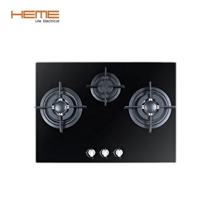Estufa de Gas Empotrable de 70cm con Doble Quemador Wok y 3 Quemadores, Vitrocerámica para Instalación en el Hogar - Product Image 2