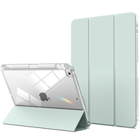 Étui pour tablette transparent Kenke avec porte-crayon étui iPad pour 10.2 9th 8th 7th étuis anti-chute pour tablette