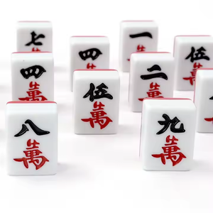 Juego de 144 Fichas de Mahjong Personalizadas de Alta Calidad, Tamaño de Molde de 30 mm, Color Rojo y Blanco, Material de Melamina de Calidad Profesional, Logotipo Personalizado para Casino - Product Image 3