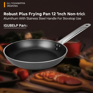 Padella Robust Plus da 12 Pollici Antiaderente in Alluminio con Manico in Acciaio Inossidabile per Uso su Piano Cottura - Product Image 3