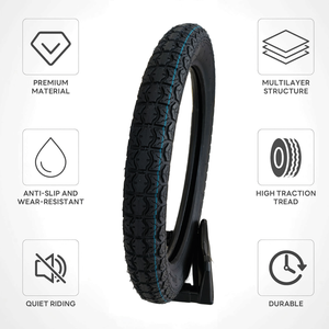 Neumático de Motocicleta Reforzado con Sílice 300-17 T04 Personalizado de Fábrica, Neumático de Alta Resistencia para Motocross, para Senderismo en Pasos Andinos - Product Image 2