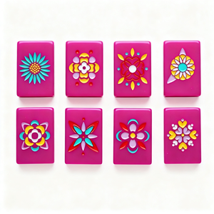 <span class=keywords><strong>Mahjong</strong></span> miniature coloré en acrylique monocouche pour les voyages |   Ensemble d'apprentissage personnalisable pour enfants |   <span class=keywords><strong>Mahjong</strong></span> américain - Product Image 1