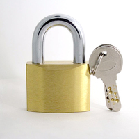 Candados de latón de alta calidad, candado de alta seguridad de 50mm con 3 Llaves de ordenador, resistente, venta al por mayor