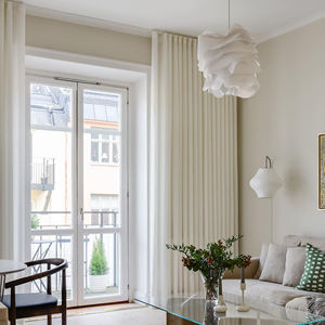 Rideaux et cantonnières plissés en forme de S personnalisables, luxueux et translucides - Product Image 6