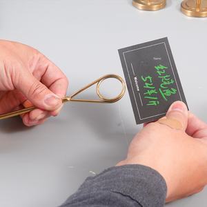 ที่วางป้ายราคาอาหารสแตนเลสแบบตั้งสำหรับร้านอาหาร ที่หนีบป้ายเมนู ที่วางป้ายราคาอาหารบนโต๊ะ สำหรับโรงแรม - Product Image 4